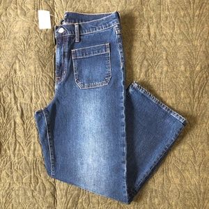 J. Crew, wide leg jeans